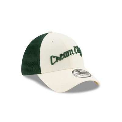Milwaukee Bucks Gorra | New Era 2019 NBA Authentics City Series 39thirty Stretch Fit Cap Mexico - Negros